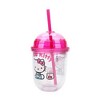 Hello Kitty Drinks Character Art 13 Oz Double Wall Plastic Cup With Pink Dome Lid - 4 of 4