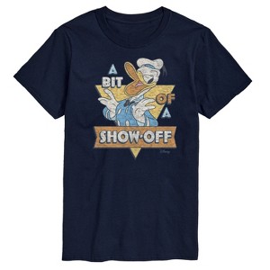 Men's - Disney - Donald Bit Of A Show Off Short Sleeve Graphic T-Shirt - 1 of 4
