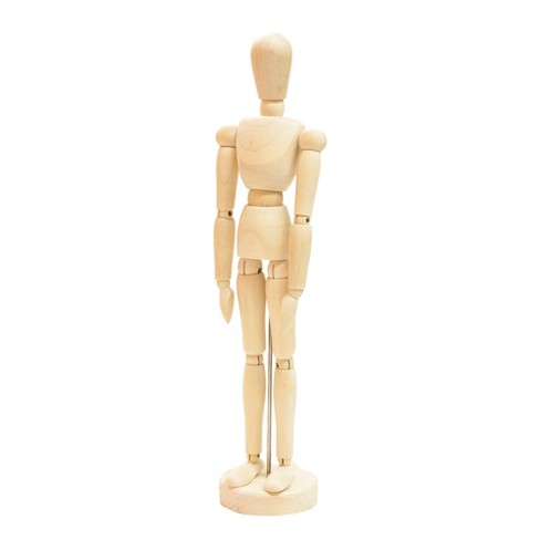 US Art Supply 5 Male Manikin Wooden Art Mannequin Figure