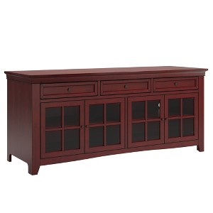 Martha 3 Drawer TV Stand Console Table Ruby - Inspire Q, Red