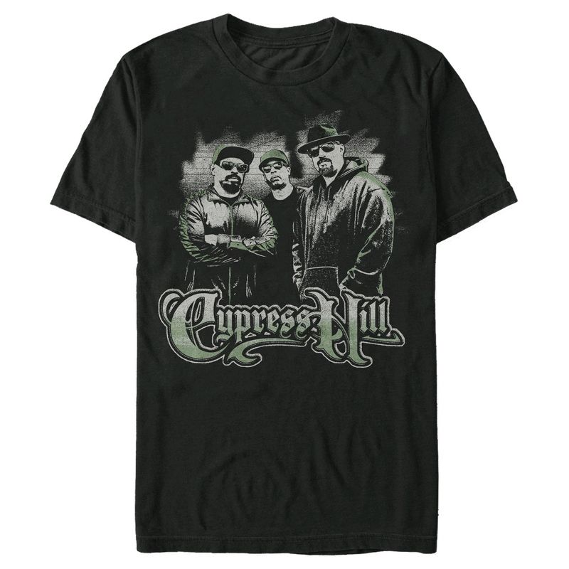 Men's Cypress Hill Distressed Band Pose T-Shirt, 1 of 6