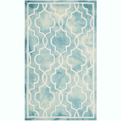 turquoise/ivory