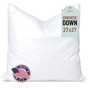 Pillowflex Synthetic Down Alternative Pillow Insert White - Chop - 1 of 4
