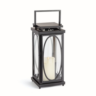 Plum & Post 8" x 18" Jace Colonial Revival Small Candle Holder Decorative Open Top Lantern