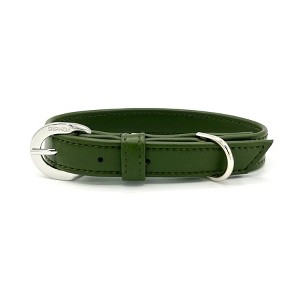 Diphda Olive Cactus Leather Dog Collar - 1 of 3