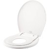 Mayfair by Bemis Little2Big Never Loosens Plastic Children's Potty Training Toilet Seat with Slow Close Hinge - White - 4 of 4