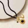 Ross-Simons 3.5-4mm Onyx Bead Charm-Compatible Toggle Necklace in 18kt Gold Over Sterling - 3 of 4