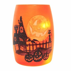 Stony Creek 5.5 Inch Spooky Neighborhood Pre-Lit Small Vase Halloween Haunted House Moon Novelty Sculpture Lights - 1 of 3