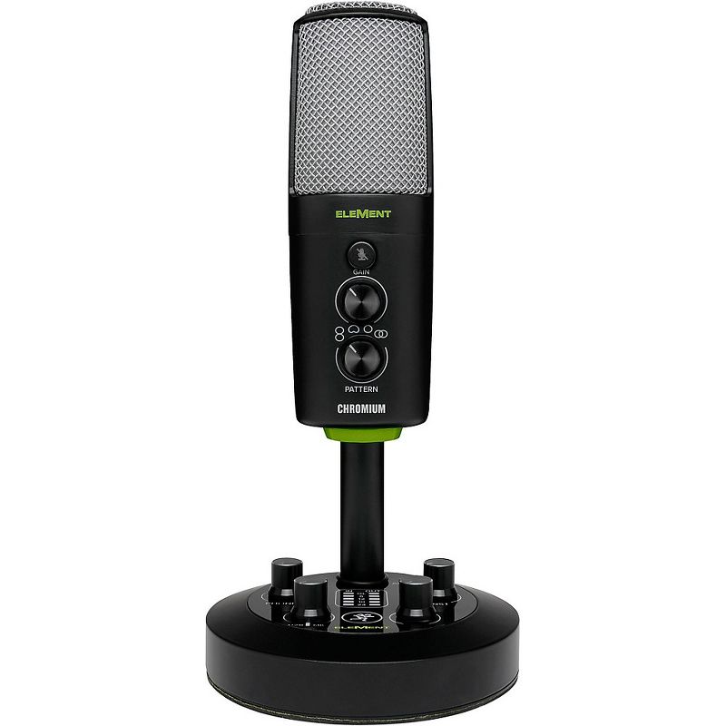 Mackie EM-CHROMIUM Premium USB Condenser Microphone With Built-in 2-Channel Mixer, 1 of 7