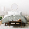 Twin Extra Long Pimlada Phuapradit Winter Forest 1 Polyester Duvet Cover + Pillow Shams Gray - Deny Designs - image 4 of 4