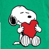 Boys' - Peanuts - Snoopy Valentine's Hugging Heart Short Sleeve Graphic T-Shirt - 2 of 4