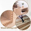 Sapphtopaz Modern Farmhouse Coffee Table with Beaded Edge Rectangular Center Table with Open Storage Shelf Coffee Tables for Living Room - 4 of 4