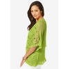 Jessica London Women's Plus Size Crochet Cardigan - 4 of 4