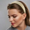 Unique Bargains Faux Leather Headband Hairband for Women 1.6 Inch Wide 1Pcs - 3 of 4