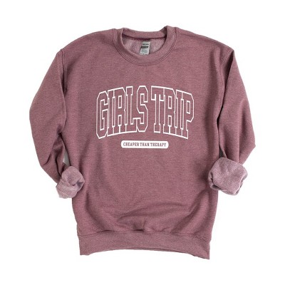 Simply Sage Market Women's Graphic Sweatshirt Girls Trip Varsity