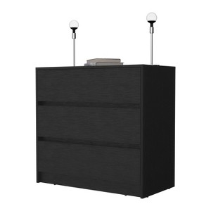 TiramisuBest Rustic Brown Finish Chest with Storage Drawers Clipped Corners Transitional Style Wooden Bedroom Furniture 1pc with Brown for D - 1 of 4