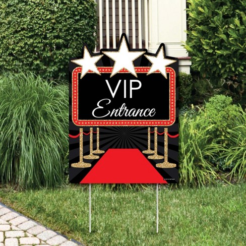 Big Dot Of Happiness Red Carpet Hollywood Party Decorations Movie Night Party Welcome Yard Sign Target