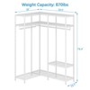 VIPEK L30 Corner Closet System L Shaped Garment Rack L Corner Clothes Rack Freestanding Wardrobe Closet Rack Heavy Duty Wire Clothing Rack - 3 of 4