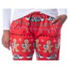 Friends The TV Series Womens' Gingerbread Central Perk Ugly Sweater Pajama Pants Red - 3 of 4