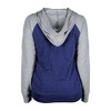 MLB Los Angeles Dodgers Women's Lightweight Bi-Blend Hooded Sweatshirt - 2 of 4