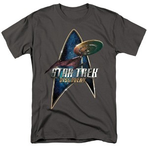 Star Trek Discovery Discovery Deco Adult T-Shirt Charcoal - 1 of 4