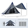 SEVOBAL Camping Tents Quick-Setup Tent with Welded Floor and Porch for Outdoor Camping Use, Blue, 24.02"*11.02"*8.27" - 3 of 4