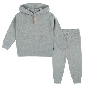 Gerber Baby and Toddler Boys' 2-Piece Knit 
Hooded Sweater & Pant Set - 1 of 4