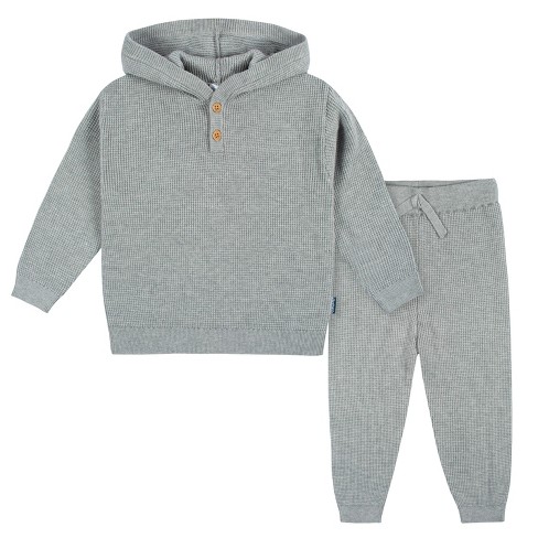 Gerber Baby And Toddler Boys' 2-piece Knit hooded Sweater & Pant Set :  Target