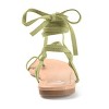 Journee Collection Womens Mischa Ankle Wrap Low Block Heel Sandals Olive 10 - 3 of 4