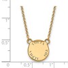 Black Bow Jewelry 14k Yellow Gold Plated Sterling Silver Theta Phi Alpha Greek Life Necklace 18 Inch - 2 of 4