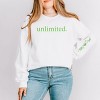Unlimited Green Broom Front & Full Sleeve Design - Women's Graphic Sweatshirt - 2 of 4