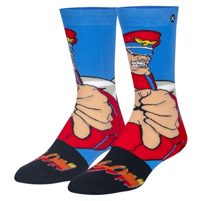 ODD SOX, Street Fighter 2 Characters Funny Crew Socks, Video Games, Assorted