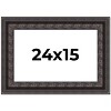 PosterPalooza | 3.5" Wide Ornate Black Picture Frame - UV Acrylic, Backing Board, Hanging Hardware Included - 2 of 4