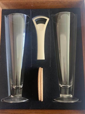 Ravens Pilsner Beer Glass Set: Acacia Wood Craftsmanship – PICNIC