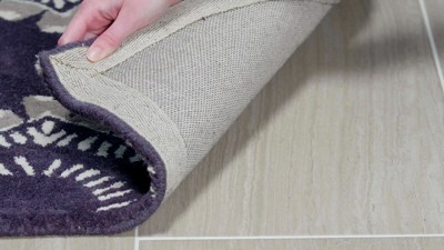 Handmade Reversible Blue Wool 6' x 9' Tufted Area Rug