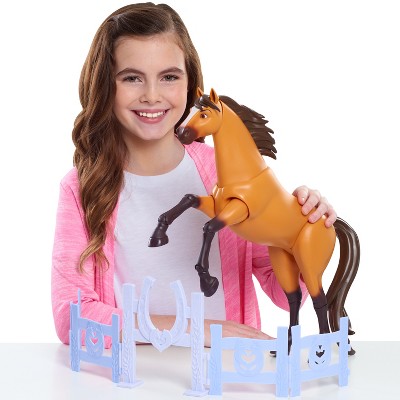 deluxe walking spirit horse with lucky doll