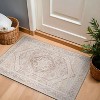 World Rug Gallery Valora Red Vintage Medallion Washable Low-Pile Indoor Area Rug with Non-Slip Backing - 2 of 4