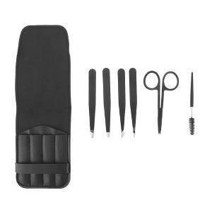 Unique Bargains Women Portable Durable Eyebrow Tweezer Kit 1 Set - 1 of 3