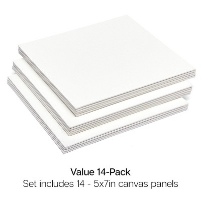 KINGART Canvas Panels 5" x 7" 14 pc