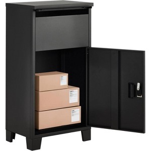 COZONY Lockable Package Delivery Box, Anti-Theft Waterproof Parcel Drop Box for Porch Fence Curbside - 1 of 4