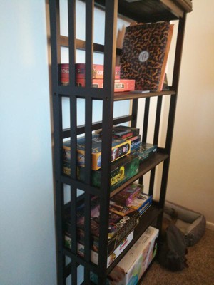 5 tier store mission style bookcase