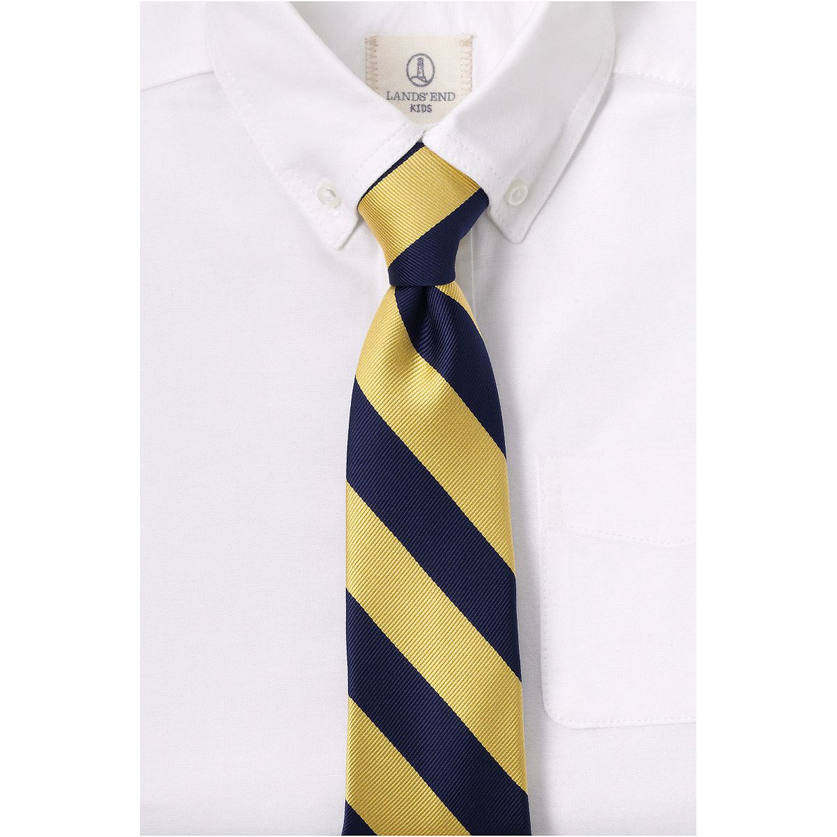 Lands' End School Uniform Kids Stripe To Be Tied Tie - thumbnail 5