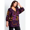 Avenue Women's Plus Size Meila Zip Top - 4 of 4