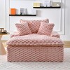 51'' Comfort Bearing Sofa with Two Pillows and Backrest,Space-Saving Design for Bedrooms and Living Rooms - The Pop Home - 3 of 4