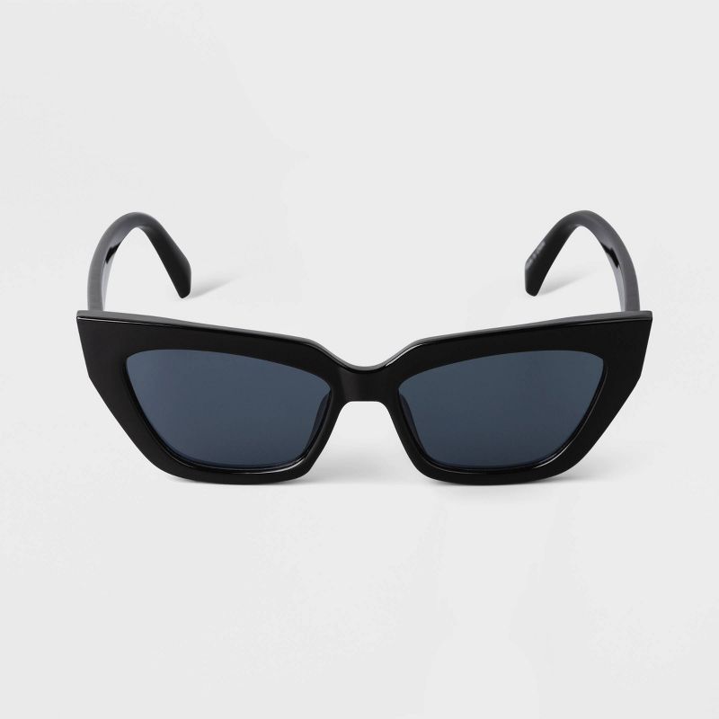 Women's Plastic Retro Angular Cateye Sunglasses - A New Day™, 1 of 7