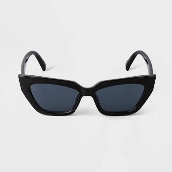 Women's Plastic Retro Angular Cateye Sunglasses - A New Day™