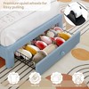Twin Upholstered Bed Frame, Storage Drawer and Headboard, Wood Slat Support, No Box Spring Needed, Easy Assembly - 4 of 4