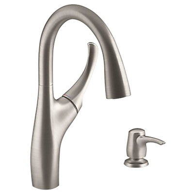 Kohler One Handle Stainless Steel Pull-down Kitchen Faucet Model No