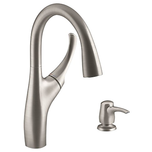 Kohler One Handle Stainless Steel Pull-Down Kitchen Faucet Model No. R72511-SD-VS - image 1 of 1