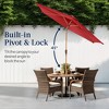 Best Choice Products 10ft Outdoor Woodgrain Pattern Steel Market Patio Umbrella w/ Crank, Tilt - 4 of 4